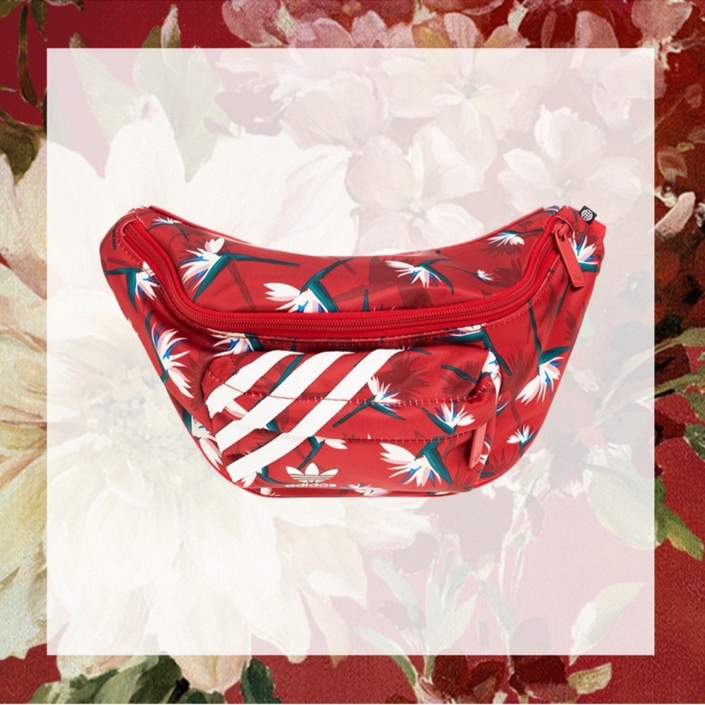 adidas Originals Red Floral Mini Bag